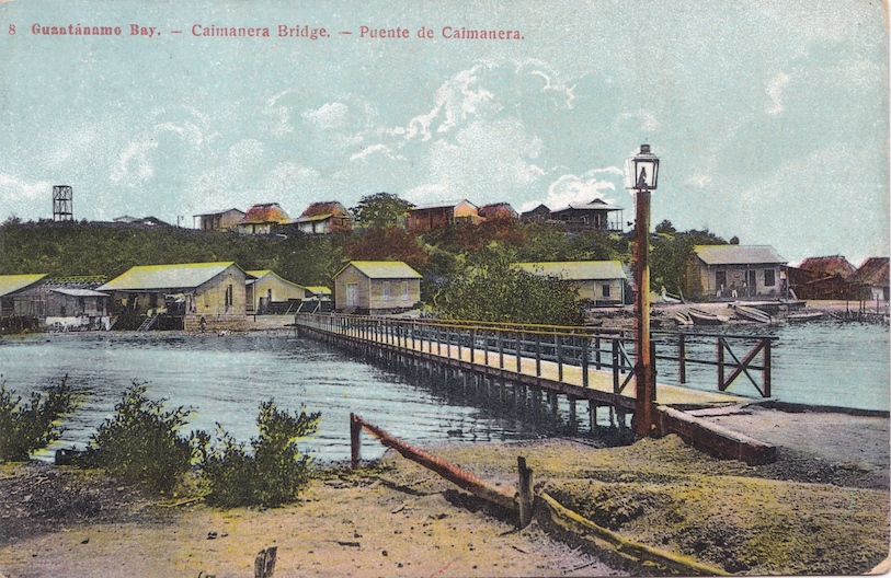 Guantánamo Bay. -- Caimanera Bridge. -- Puente de Caimanera. No publisher or photographer indicated. C. 1903-1920. Photomechanical print.